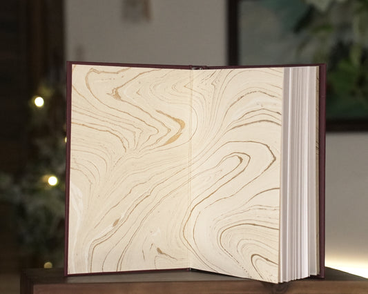 Burgundy Flower Journal