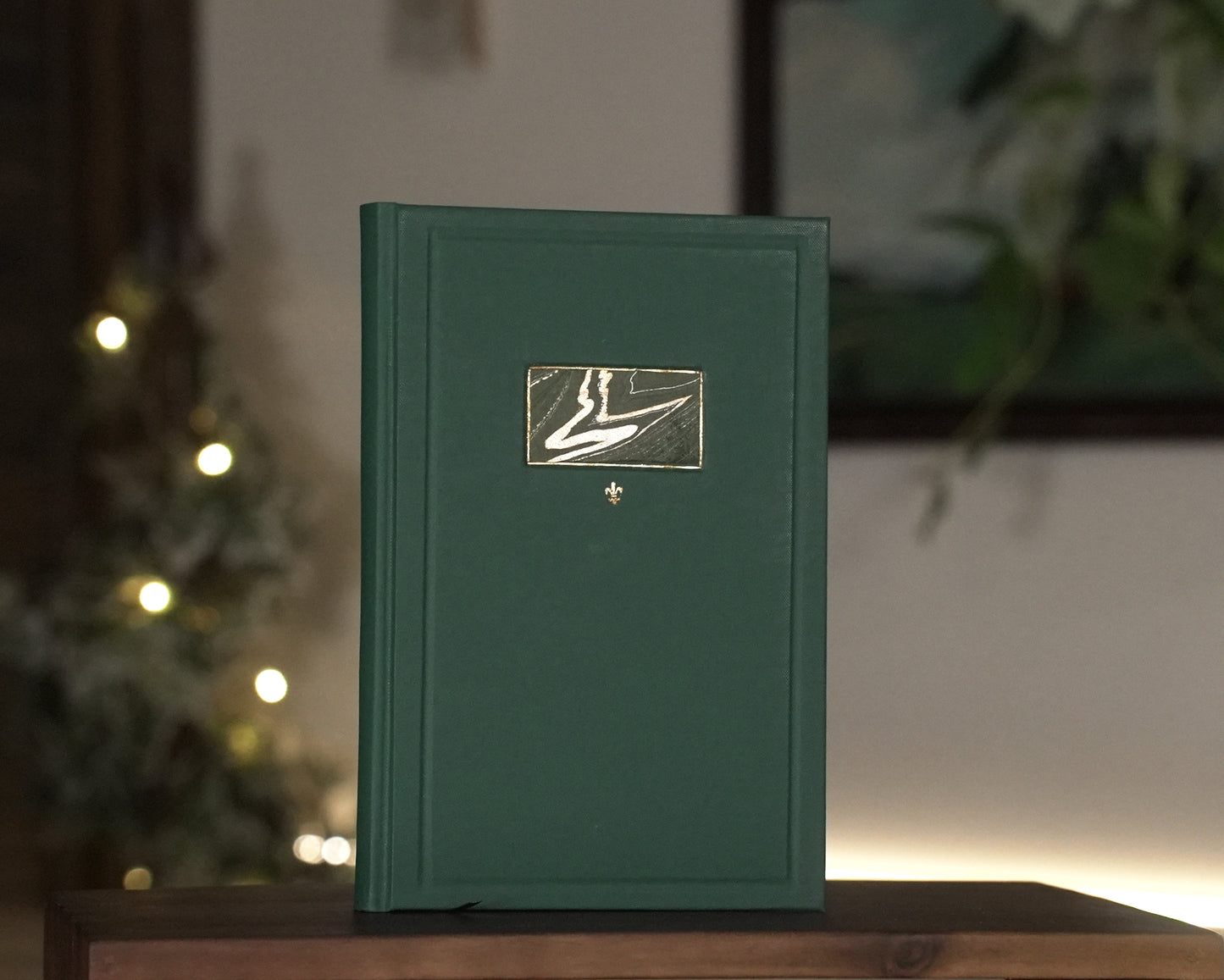 Green Fleur-de-lise Journal