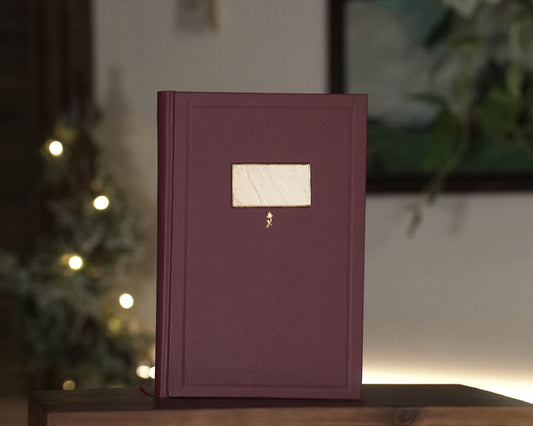 Burgundy Flower Journal