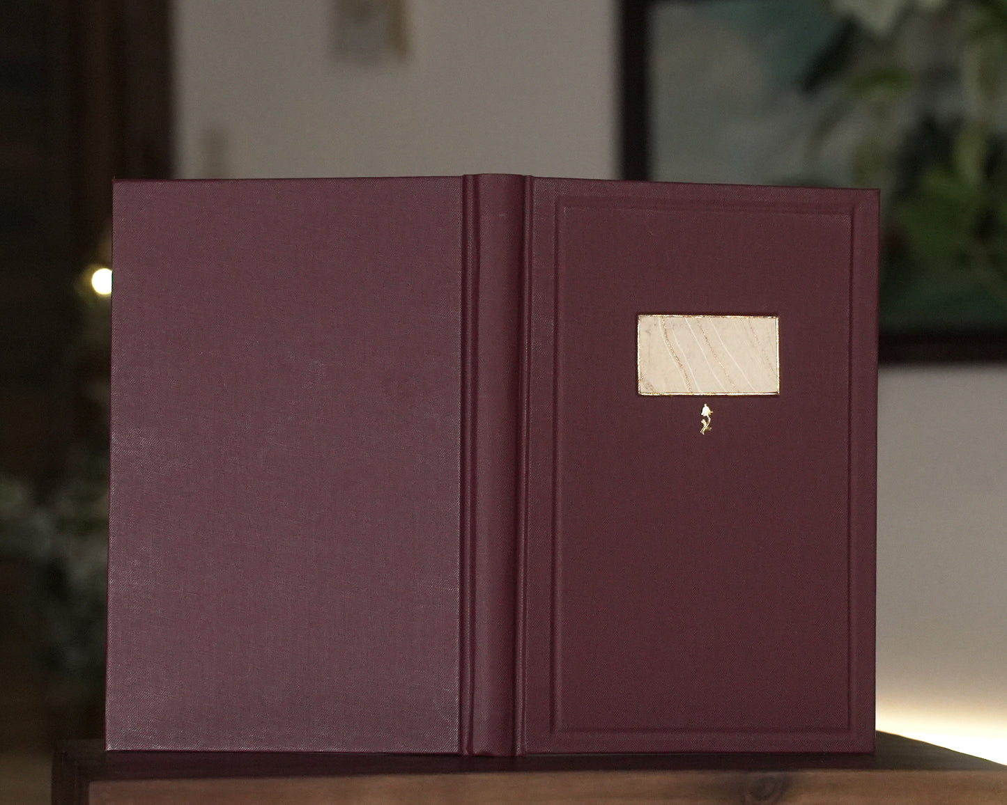 Burgundy Flower Journal