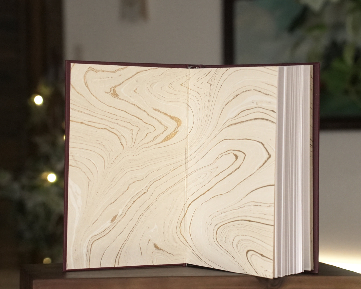 Burgundy Flower Journal
