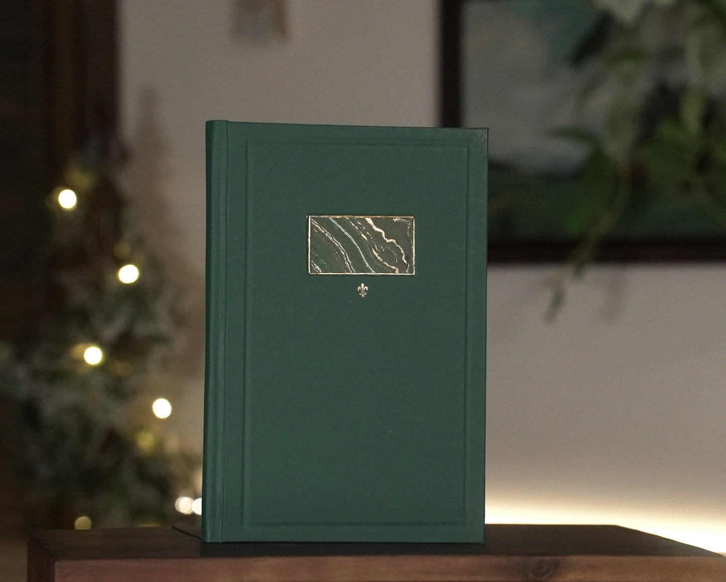 Green Fleur-de-lise Journal