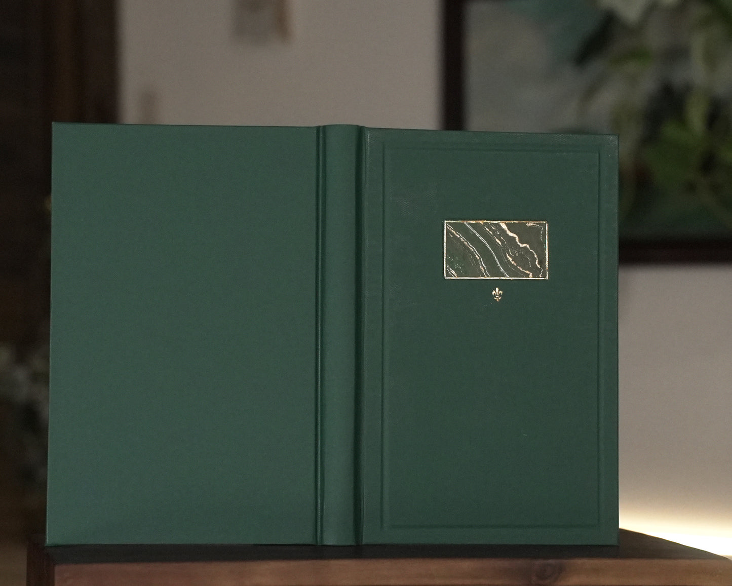 Green Fleur-de-lise Journal
