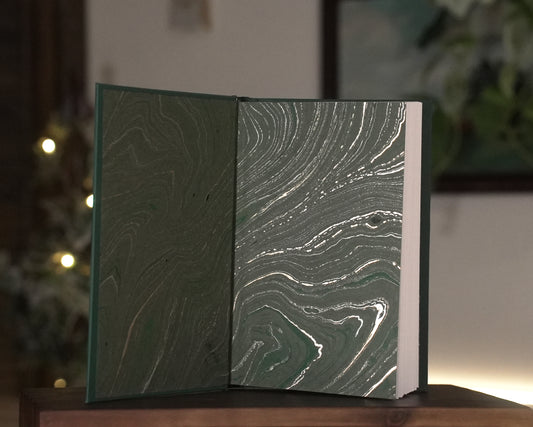 Green Fleur-de-lise Journal
