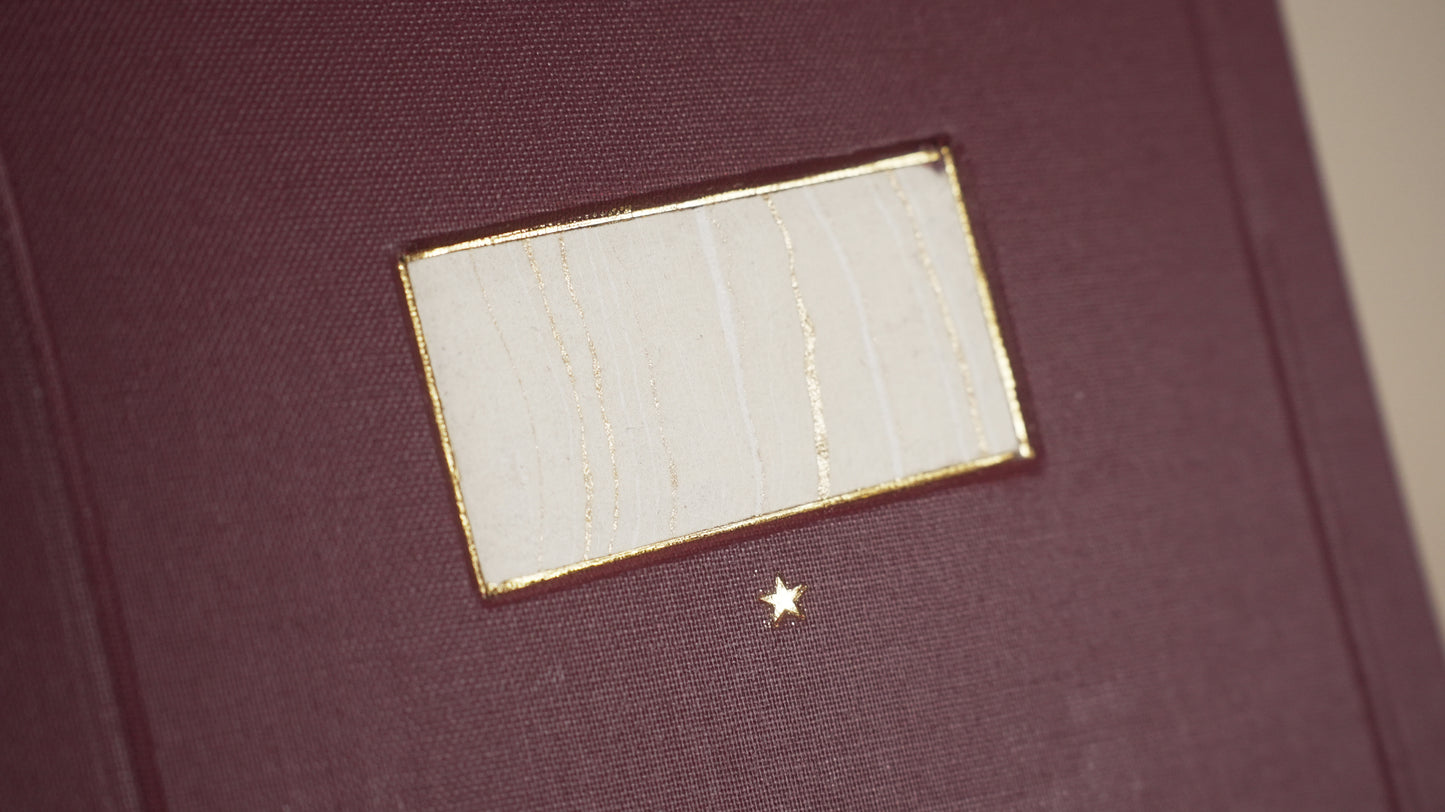 Burgundy Flower Journal